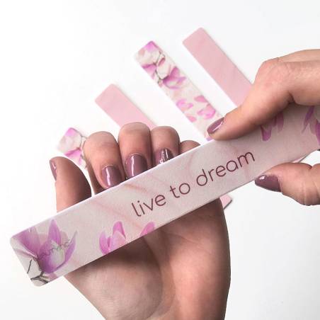 Danielle Creations Marble Magnolia 5pc Nail File Set