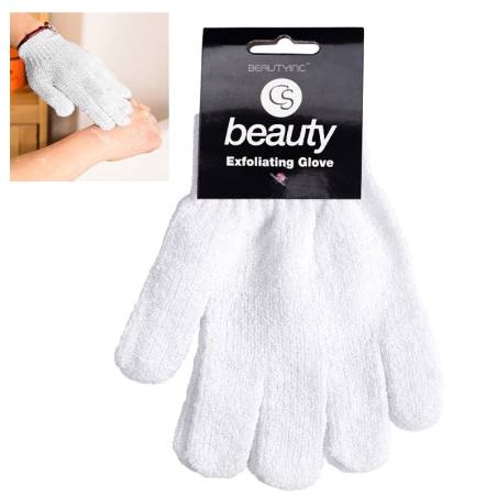 County Exfoliating Gloves White 2pcs