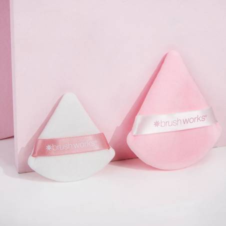 Brushworks Triangular Powder Puff Duo