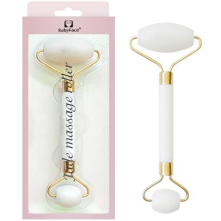Ruby Face Natural White Jade Facial Massage Roller