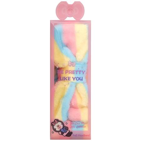 Ruby Face Fluffy Bow Microfiber Spa Headband Candy