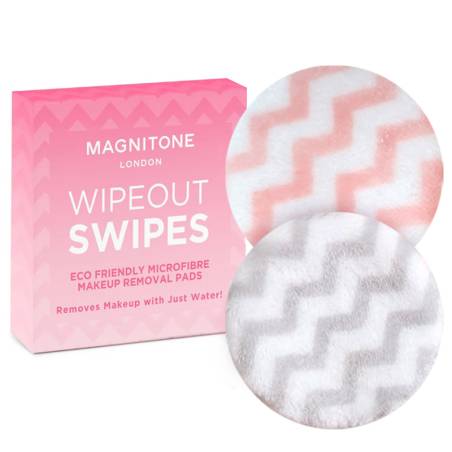 Magnitone London Wipeout Swipes Microfiber Makeup Removal Pads 2pcs