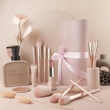 Beauty Inc. Pearly Pink 12pcs Makeup Brush Set