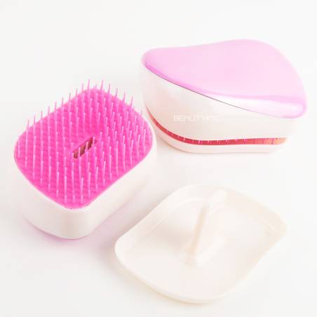 Ruby Face The Compact Styler Professional Detangling Hairbrush Sparkling Pink