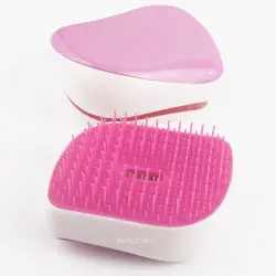 Ruby Face The Compact Styler Professional Detangling Hairbrush Sparkling Pink