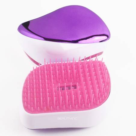 Ruby Face The Compact Styler Professional Detangling Hairbrush Sparkling Purple
