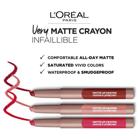 L’Oreal Infallible Matte Lip Crayon Cherryfic