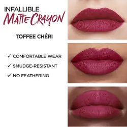 L’Oreal Infallible Matte Lip Crayon Toffee Cheri