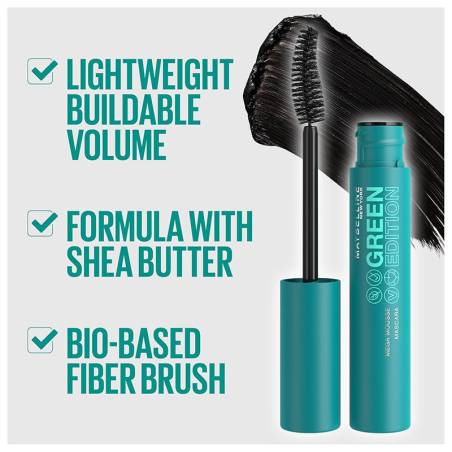 Maybelline Green Edition Mega Mousse Mascara 002 Very Black