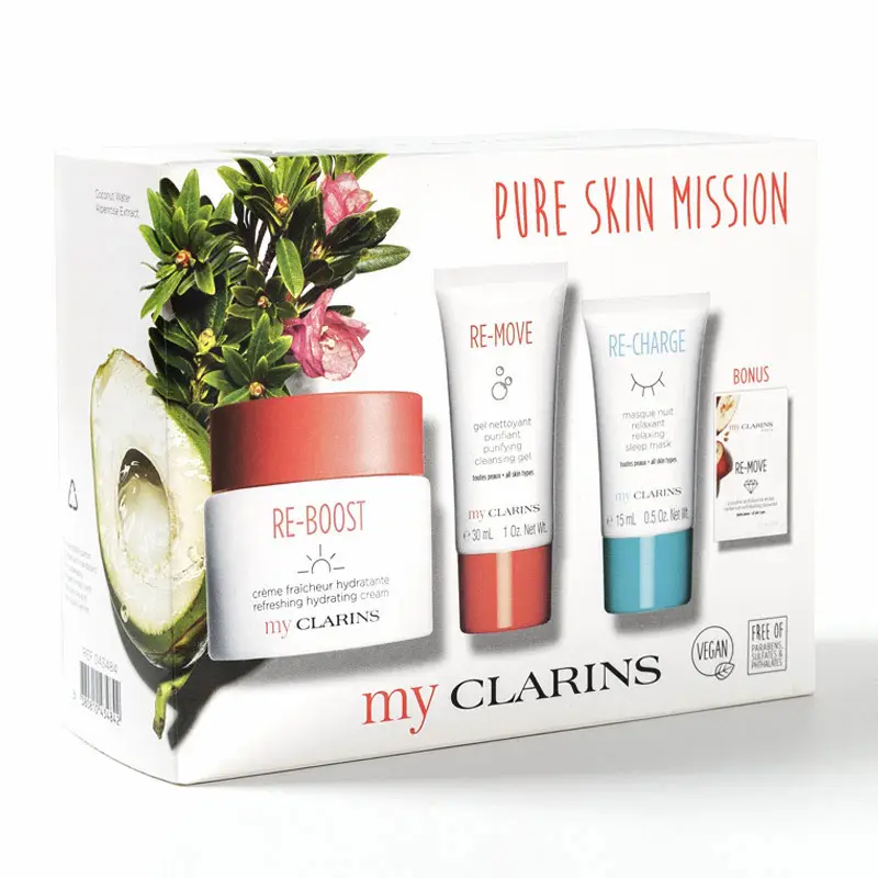 Clarins Pure Skin Mission Kit 3 Piece Set 