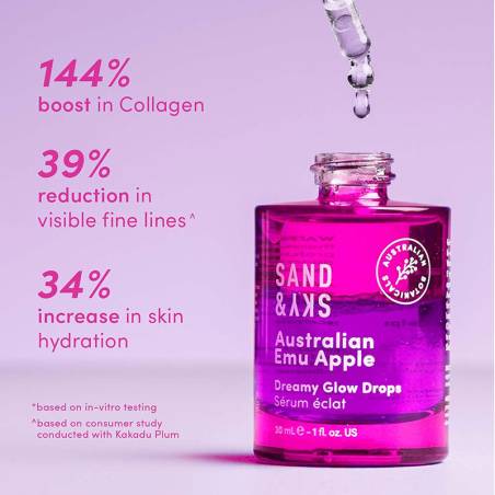 Sand &amp; Sky Australian Emu Apple Dreamy Glow Drops 30ml