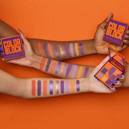 Huda Beauty Color Block Obsessions Palette Orange & Purple
