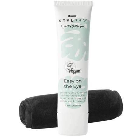 StylPro Easy On The Eye Cleanser 100ml & Makeup Remover Cloth